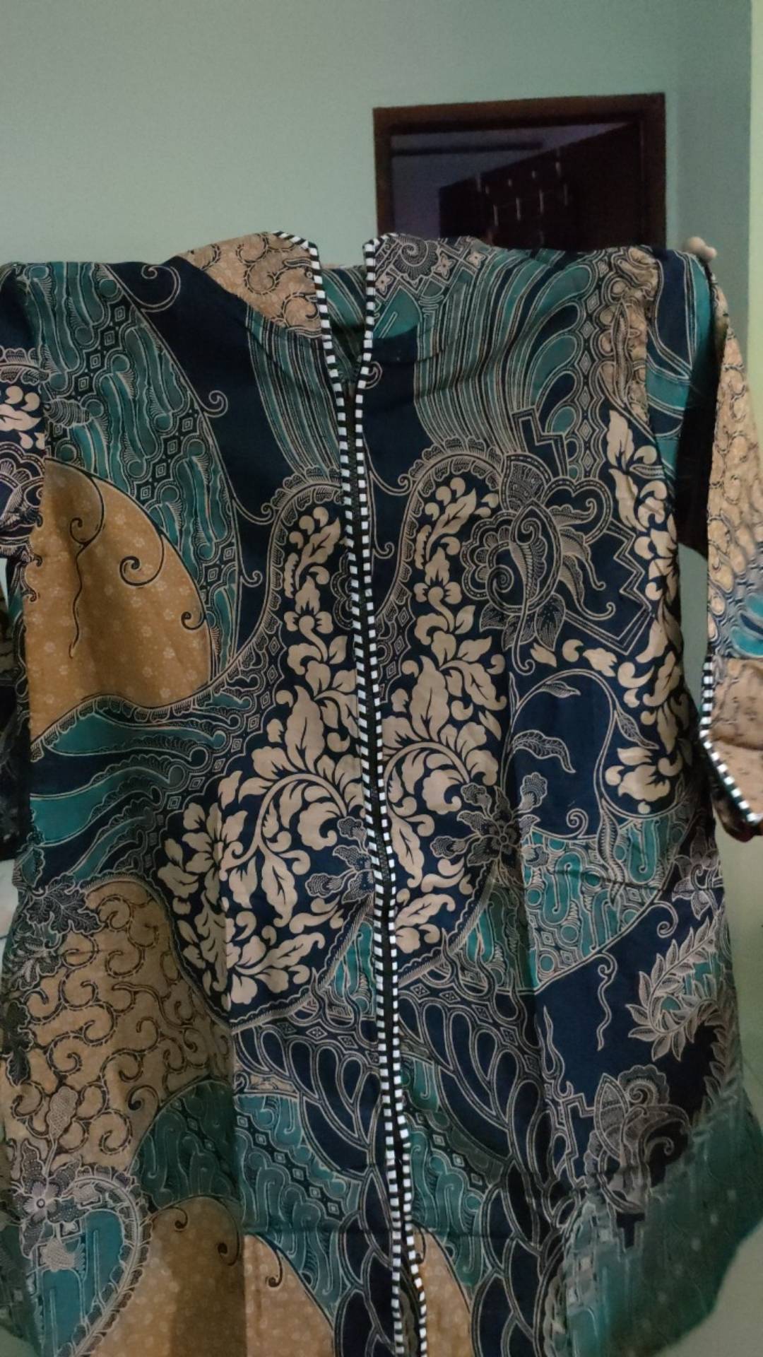 Couple Batik Tunik Modern Seragam Kerja Kantor Lengan Panjang