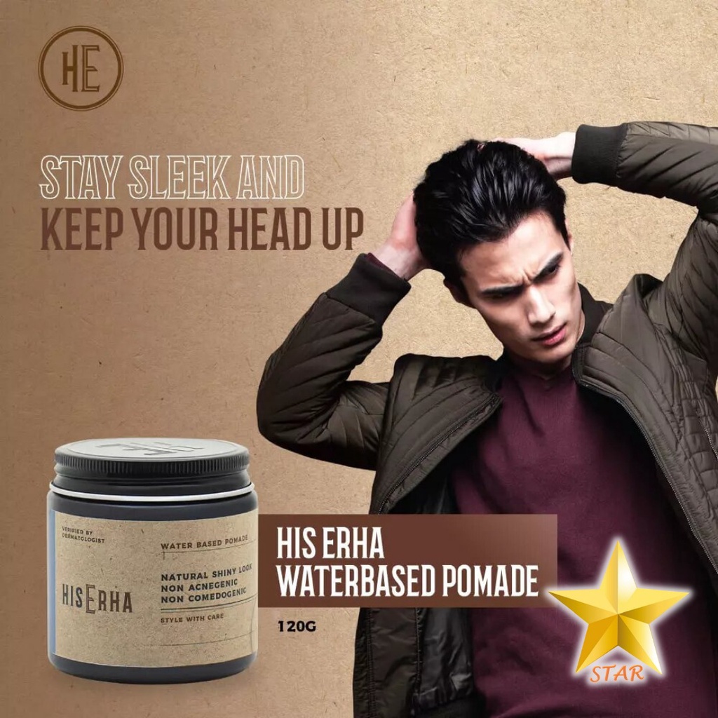 Jual ORIGINAL HIS ERHA Mattifying Clay / Waterbased Pomade / Hair Dust