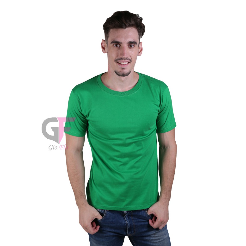 GIOFLO Kaos Santai T Shirt O-Neck Lengan Pendek Hijau Fuji / PLS 23