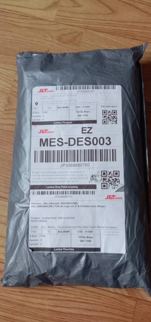 Termurah Kemeja Koko Batik Fashion Muslim Kombinasi Batik Lengan Pendek C07 Al Haramain Hijau M/l/xl