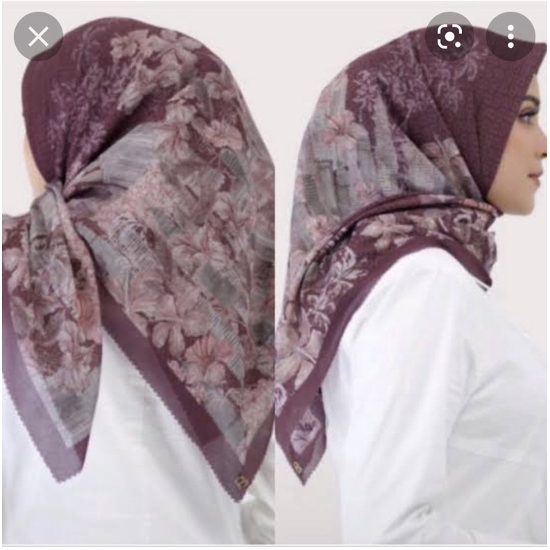 Buttonscarves The malaya square Burgundy