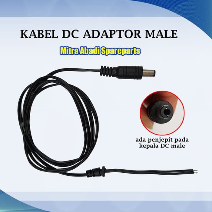 [DEV-9039] KABEL JACK DC ADAPTOR COWOK/MALE AWG 22