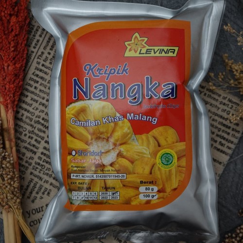 

Keripik Nangka Levina kualitas standart 100 gram kripik buah oleh oleh khas Malang