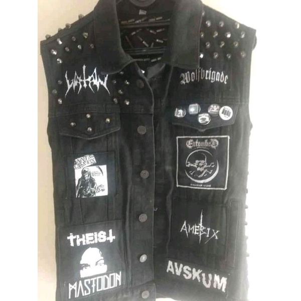 vest studded band / rompi spike emblem / rompi band metal punk