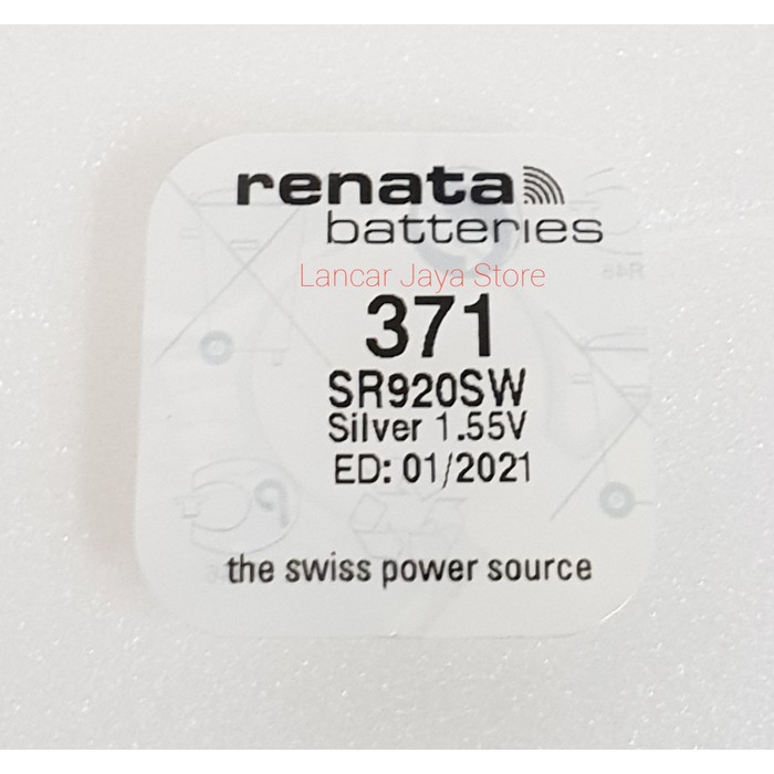 Baterai Renata 371 SR920SW - Original