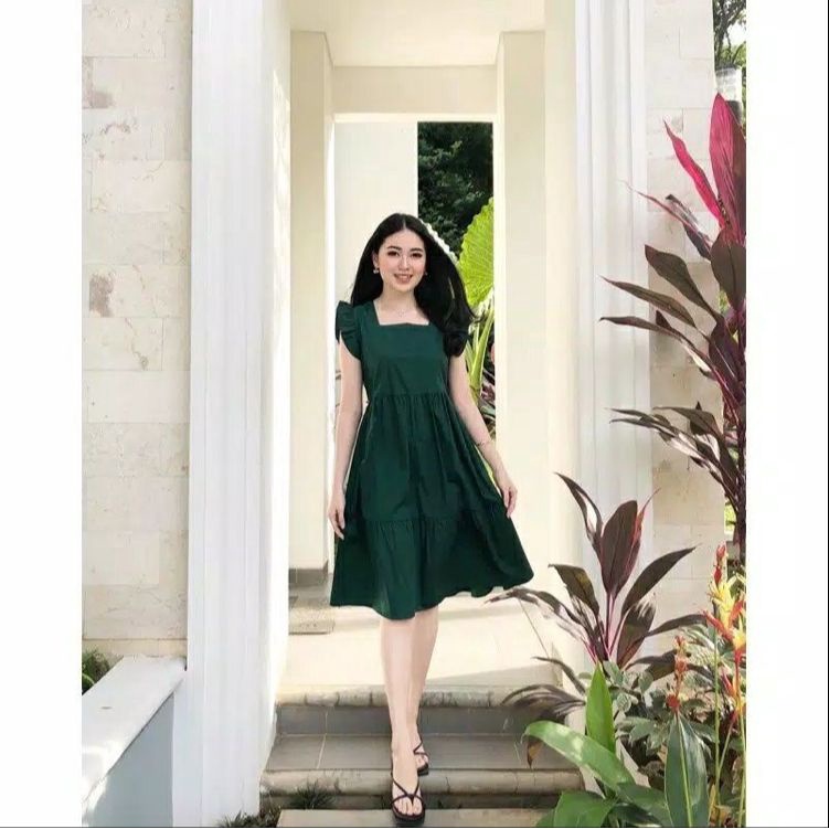 BAJU BALI DRESS GISA KASUAL POLOS