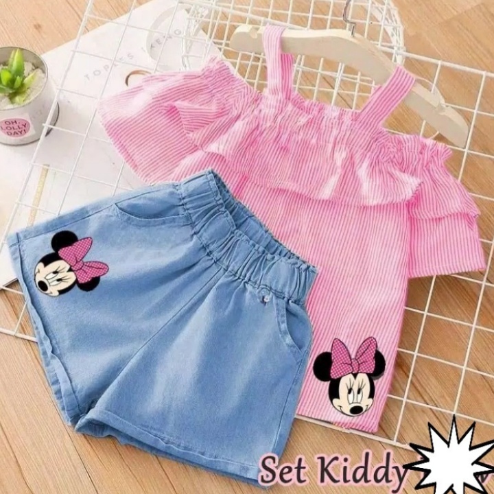 *[RXFK] Set Anak Perempuan / Set Wanita Kimmy / Set Anak Wanita Mickeys / Setelan Anak