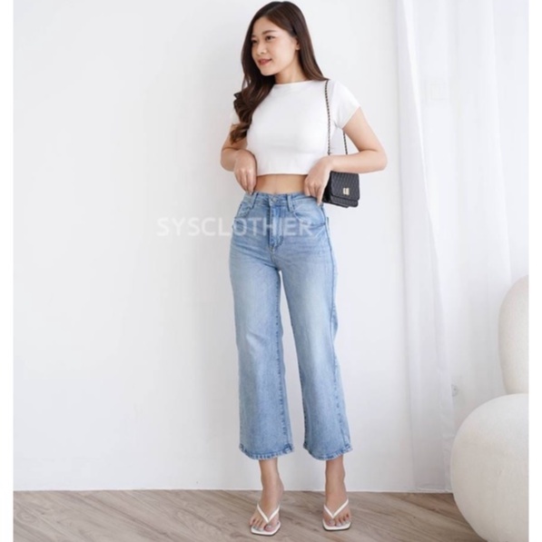 CELANA JEANS WANITA OMNIA KULOT JEANS-SYS CLOTHIER