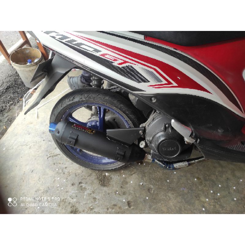 Knalpot Tsukigi, knalpot sugi Daeng Beat/Scopy/mio/vario/Beat2020/Genio Pipa lewat atas-4