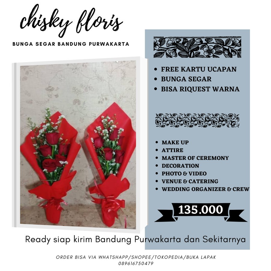 HAND BUKET BUNGA ASLI