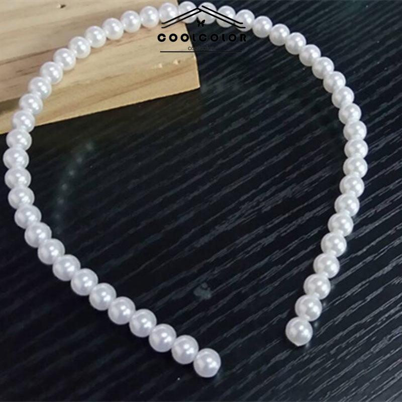 COD❤️Headband Pearl  korea fashion wanita Rambut Manik-manik Tangan Putri Impor aksesoris murah