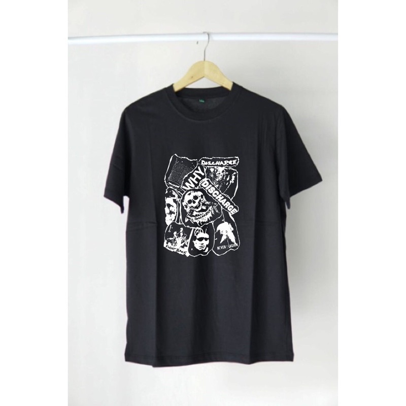 Kaos Band Discharge Why Baju Tshirt Distro Musik Keren Pria Wanita Murah