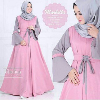 BAJU MUSLIM WANITA cape maxy olivia dress wolfice terbaru 