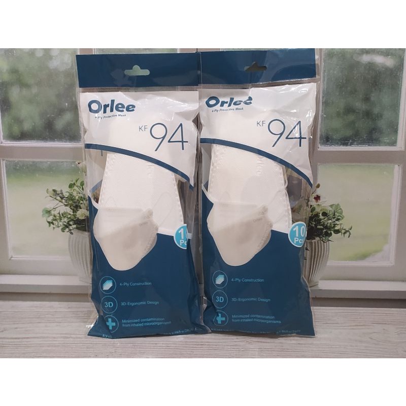 Masker Orlee KF94 Earloop 4ply Disposable Mask Korea Isi 10 Pcs