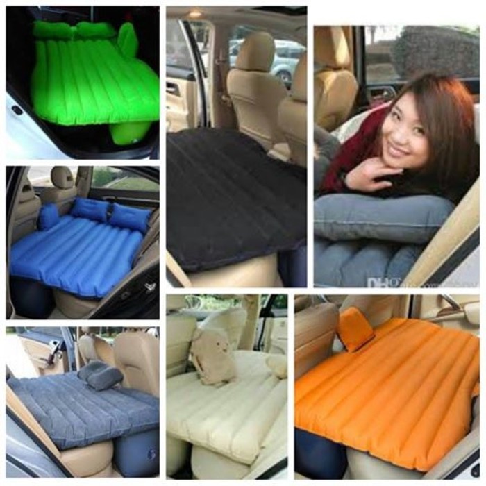 Matras Kasur Angin Mobil Indoor Outdoor Portable FREE Pompa + Bantal