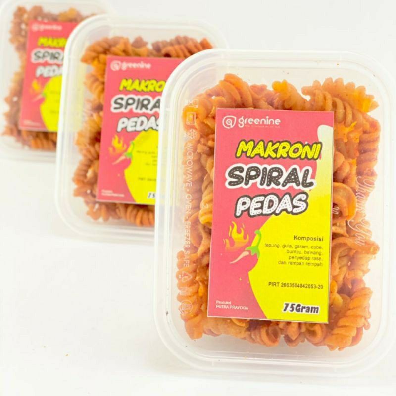 

GRAFIASTORE makaroni MAKRONI SPIRAL PEDAS kemasan box 75g