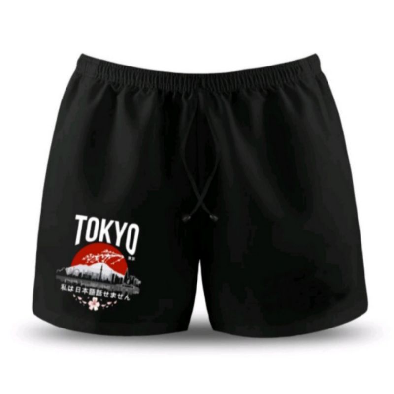 BOXER POLOS HITAM CELANA PENDEK PRIA/  BOXER PRIA/ CELANA PENDEK