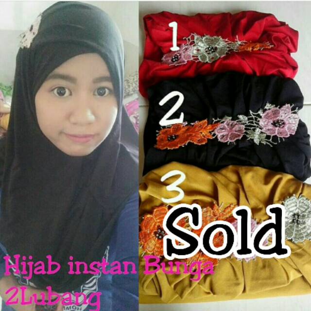 Hijab instan Motif Bunga
