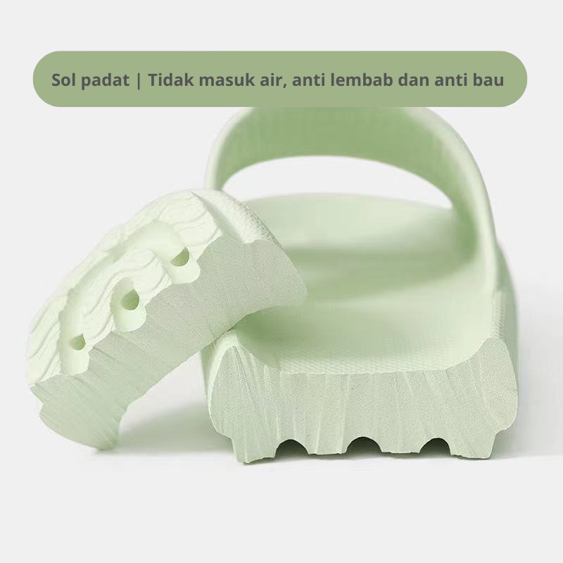 Mainland Sandal Karet Pria Wanita Sandal Slip On Rumah Sandal Kamar Mandi HSN103