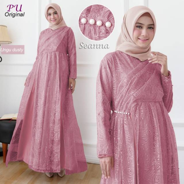 Gamis Pesta Mewah Seanna Dress Pesta Muslimah