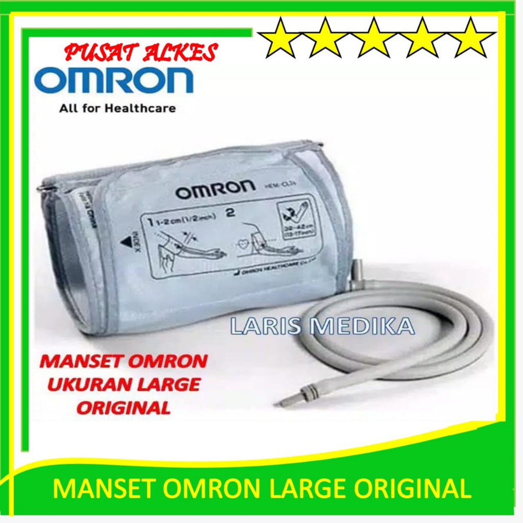 [Free Ongkir] MANSET TENSIMETER OMRON LARGE ORIGINAL / MANSET TENSI ORIGINAL OMRON / MANSET TENSI Ma