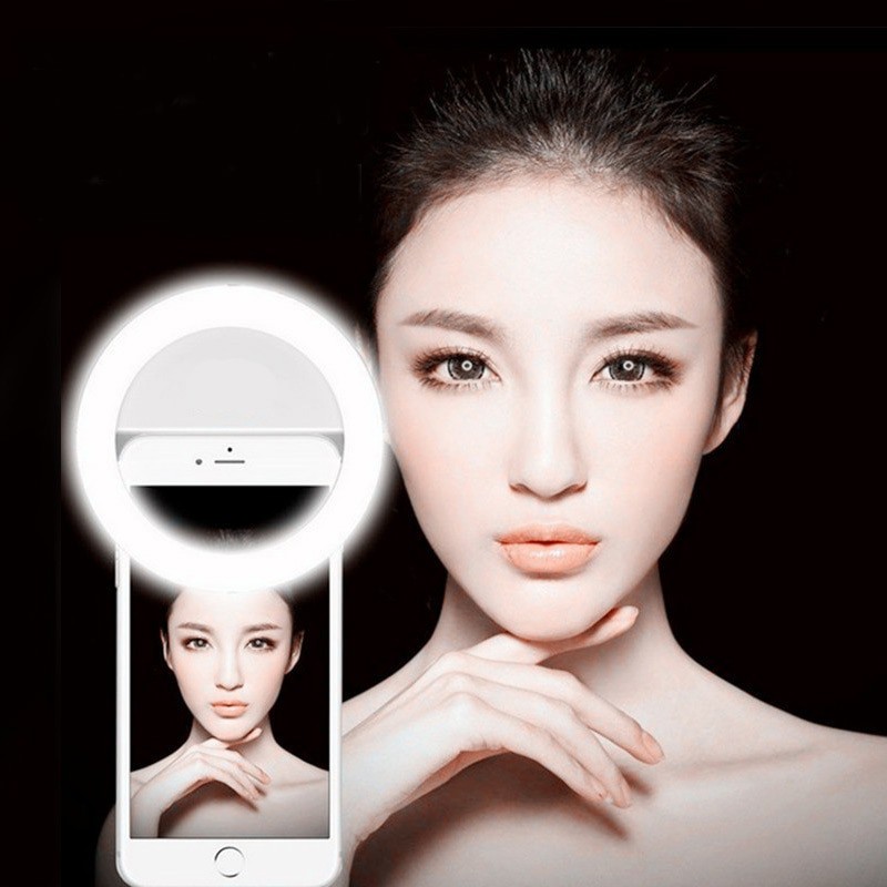 Lampu Selfie Ringlight 36 LED Flash Live Show Portable Clip Ring Light