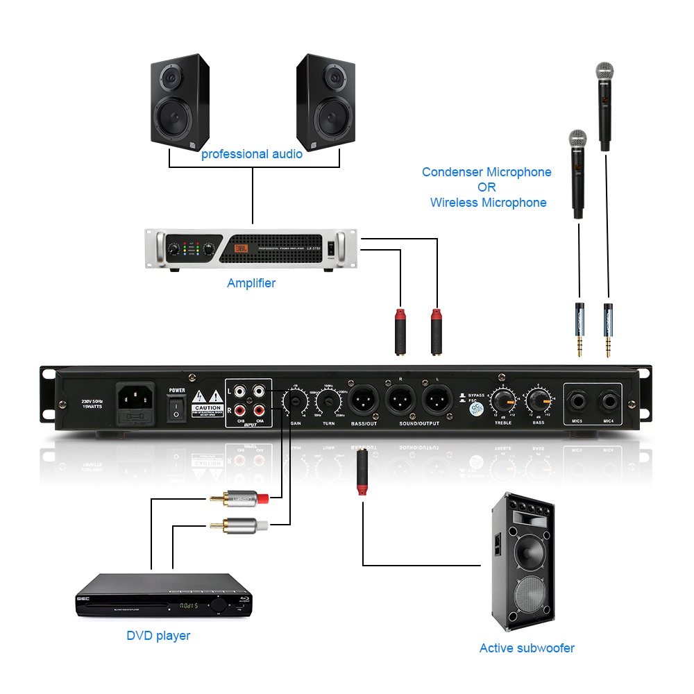 DBX dsp-99 suara front-end profesional DSP99 efek produk efek karaoke reverb profesional COD