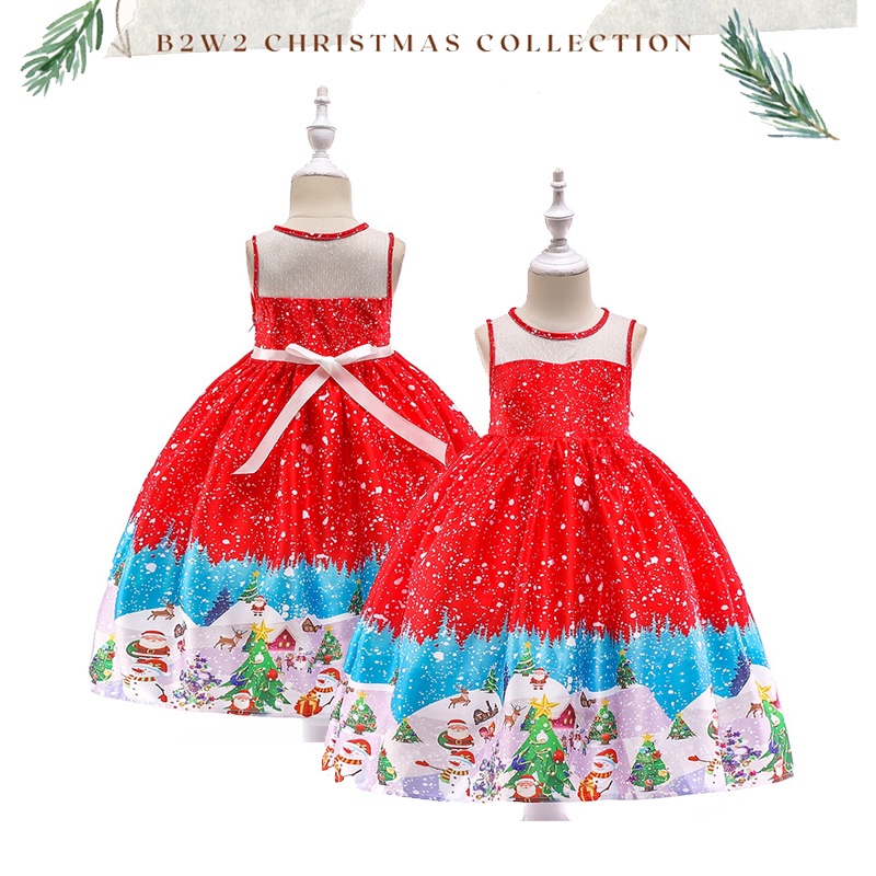 [Brandedbaby] DRESS CHRISTMAS / DRESS NATAL ANAK / DRESS SANTA CHRISTMAS