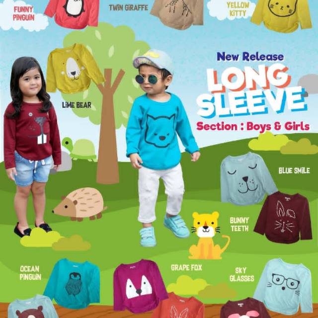 Minimo longsleeve | kaos anak branded | baju bayi