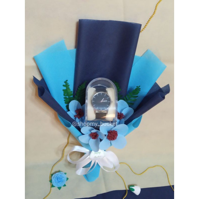 Buket jam tangan/ buket bunga spunbond