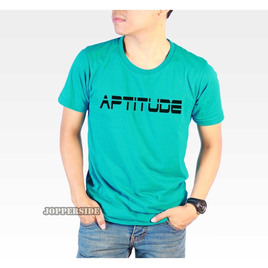 JOPPERSIDE TSHIRT KAOS DISTRO TULISAN APTITUDE PRIA ORIGINAL PREMIUM TS23