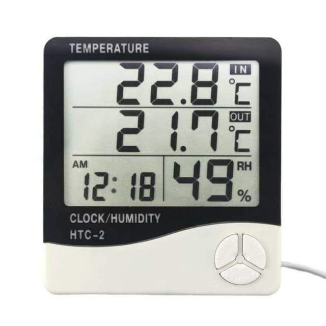 Termometer Ruangan Htc2 /Hygrometer/pengukur suhu ruangan