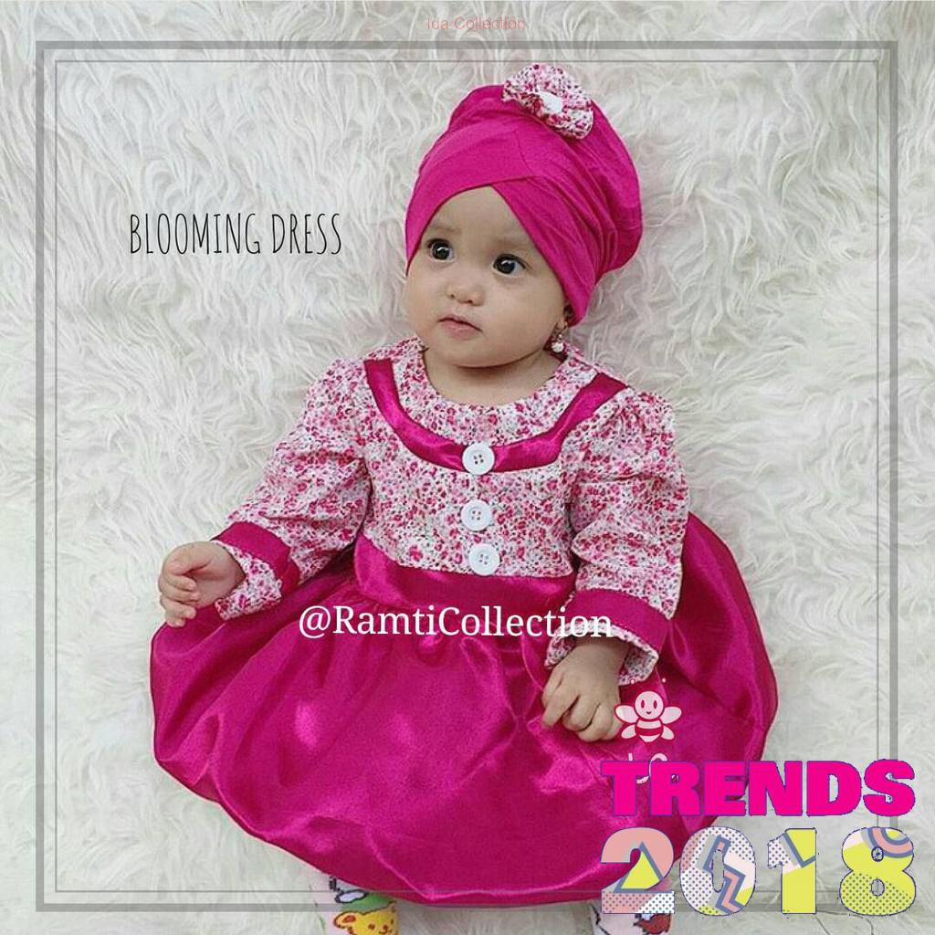 Garansi Harga Termurah Gamis Anak 1 Tahun I Dress Bayi 6 Bulan I Setelan Baju Anak Dan Turban I