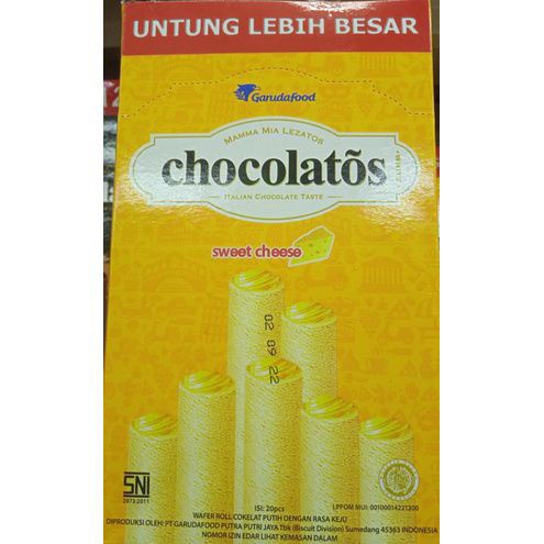 

Gery Chocolatos Sweet Cheese Lebih Panjang Isi 20pcs 16gr