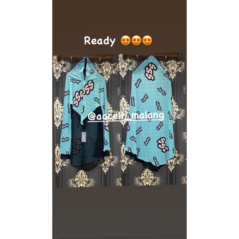 Khimar Pop Art Sisesa Berkha Pop art jade green Nwt