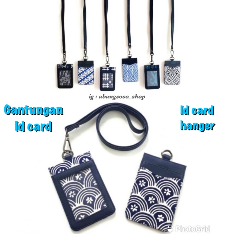 

id card hanger, gantungan id card batik nusantara