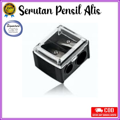 Rautan Pensil Alis Pencil Sharpener Alat Kosmetik Eyebrow SERUTAN PENSIL ALIS 2 in 1