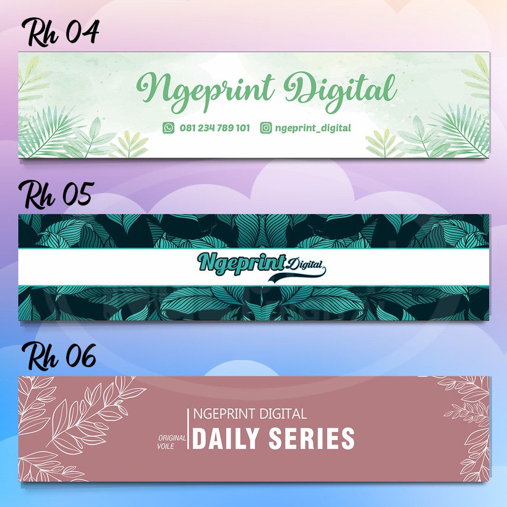 

[FREE DESIGN] ROLL HIJAB / ROLLER HIJAB / LABEL HIJAB / PAPER BELT HIJAB