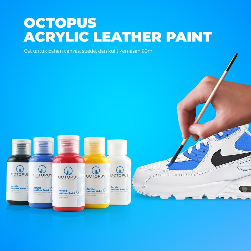 

㊞ Octopus Acrylic Leather Paint / cat sepatu canvas, suede, & kulit ☃