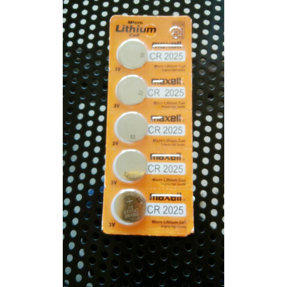 Original Maxell Cr2025 Cr 2025 Batre / Baterai / Battery