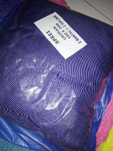 Sprei Homemade Motif Bunga Tulip Leena Blue Gladiol Tidur Nyaman Berkualitas