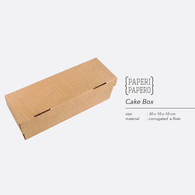 

R646T75R-Sale- Cake Box - Kotak / Dus / Box Kue Brownies / Bolu Gulung (30X10X10 Cm)