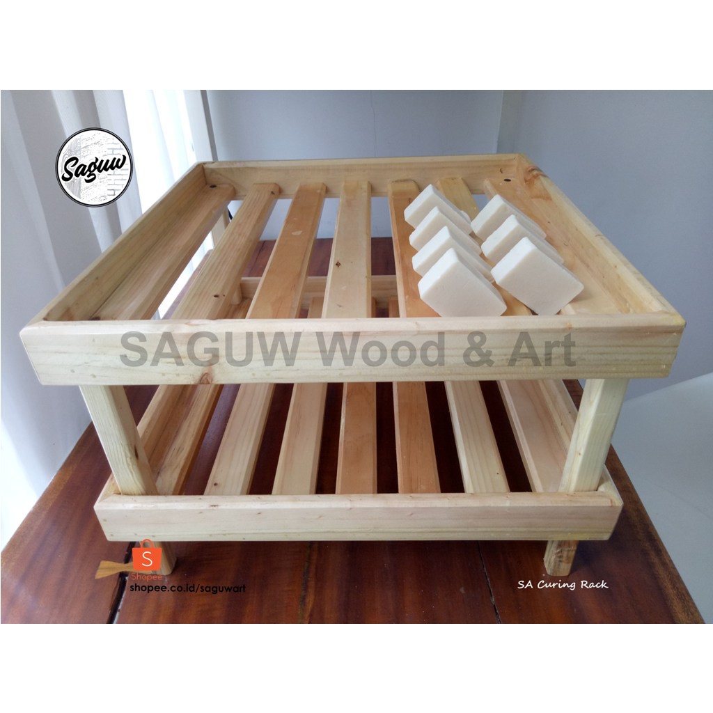RAK SABUN 2 SUSUN ( CURING RACK 2 STACKED / DOUBLE )