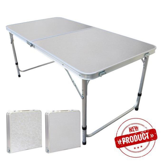 Meja Lipat Portable / Meja Lipat Koper / Meja Laptop Lipat Portable - Putih