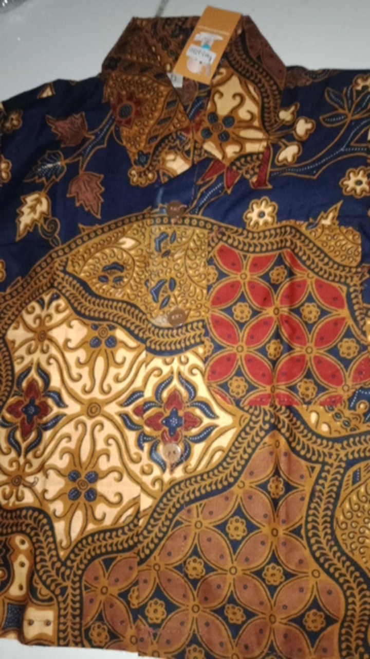 Kembarshop Obral Kemeja Batik Anak - Batik Anak - Baju Batik Anak Laki Laki Umur 0-2tahun Hem Batik