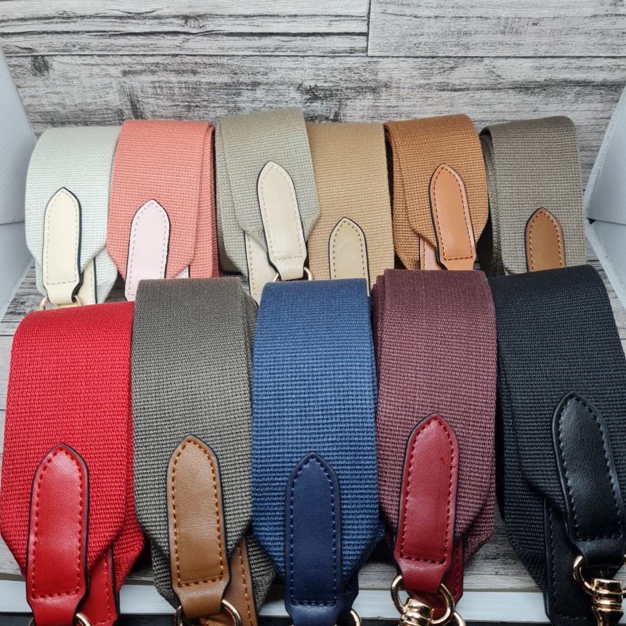 bagstrap canvas 5cm tali tas fashion panjang selempang strap tas petra