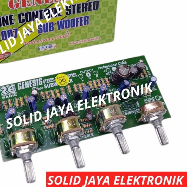 ★ KIT TONE CONTROL STEREO SUBWOOFER GENESIS 007 DC 12 VOLT RANIC 351 - TONE CONTROL STEREO SUBWOOFER