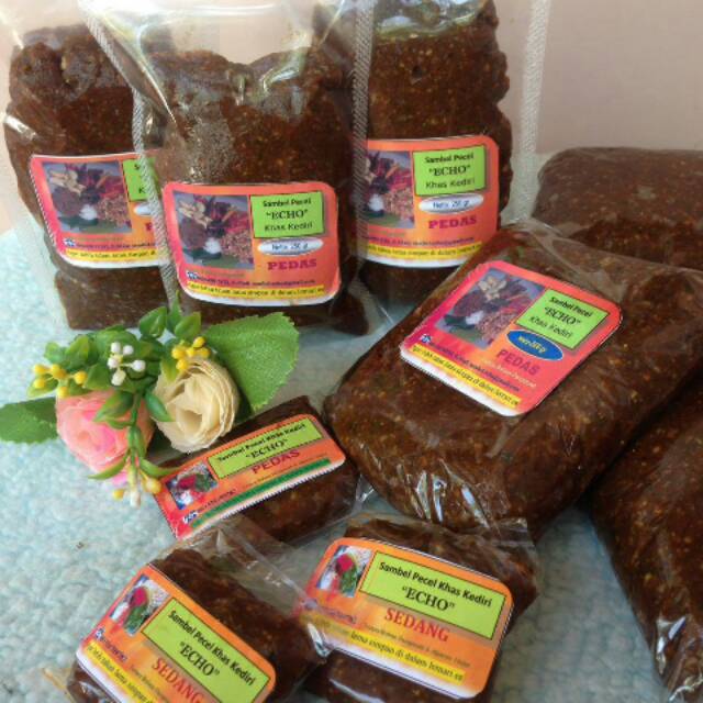 

Sambal Pecel Khas Kediri SUPER Merk Raose Echo Mbok Kam