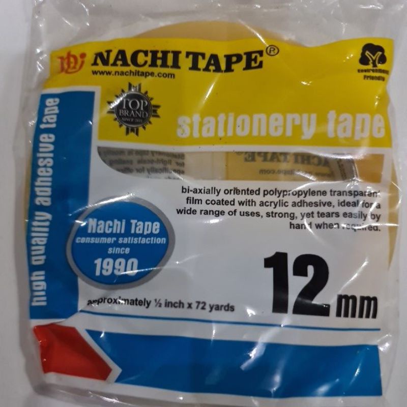 

Solasi nachi tape 1/2 inc x 72 yards ( 12 mm )