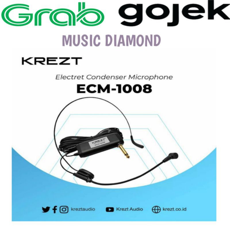 bando mic krezt ecm 1008 headset mic imamMic Kabel Krezt ECM 1008 Headset Original